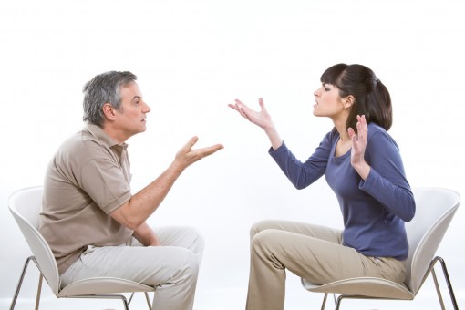 Couple arguing